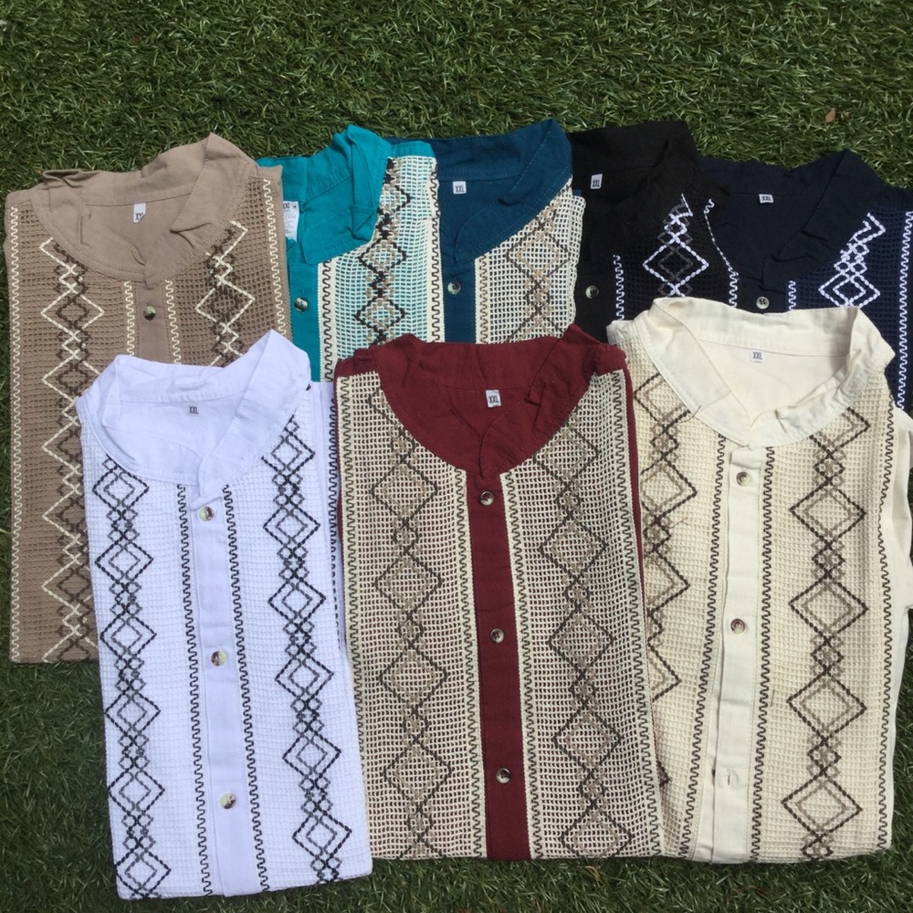 Mexican Shirt, Mexican Guayabera XXL